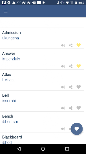 Word Book English To Zulu Screenshot 2