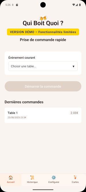 Qui Boit Quoi - Démo Screenshot 0