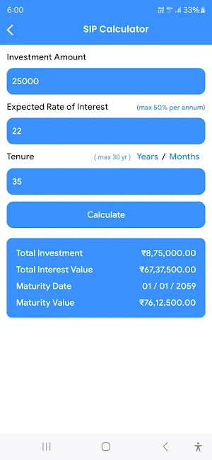 Loan EMI Calculator Screenshot 1