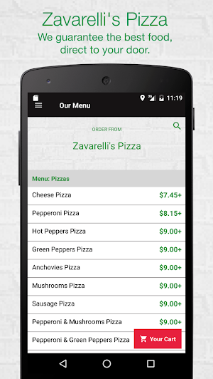 Zavarelli's Pizza Screenshot 1