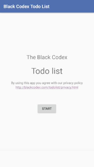 Black Codex: Todo List Screenshot 0