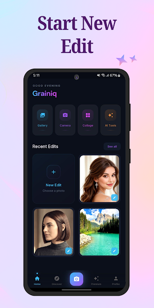 Grainiq - AI Photo Editor Screenshot 0