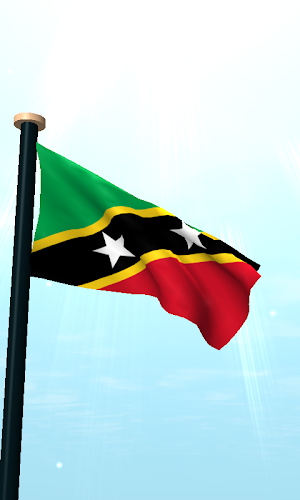 Saint Kitts and Nevis Flag 3D Screenshot 1