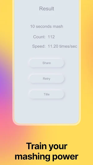 Tap Speed Test Game Screenshot 1
