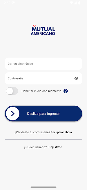 Billetera Mutual Americano Screenshot 0