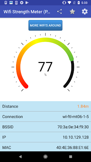 Wifi Strength Meter Pro Screenshot 0