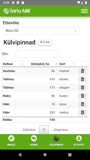 Tartu Mill Partner Screenshot 3