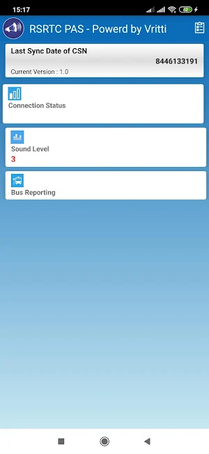 RSRTC PAS Screenshot 2