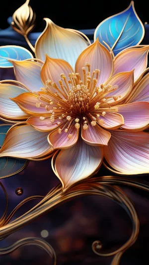 3D Flower Wallpaper Screenshot 1