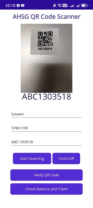 AHSG Loyalty Program Screenshot 1