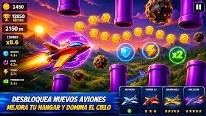 Sky Coins: Juego de Avión Screenshot 2