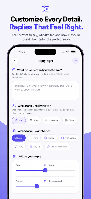 ReplyRight: AI Reply Assistant Screenshot 2