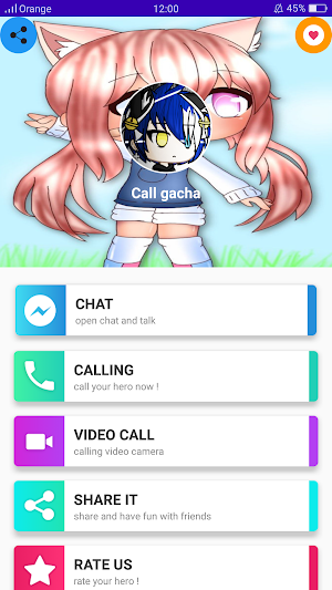 Gacha Life 📱 Video Call + Chat & talk Screenshot 0