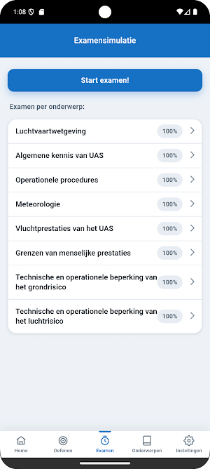 Drone Examen STS Vliegbewijs Screenshot 1