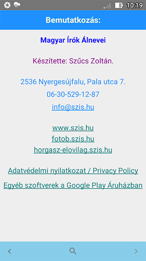 Magyar Írók Álnevei screenshot 4