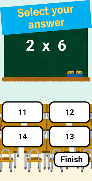 Dash!! Multiplication - No need Flash Card Screenshot 1