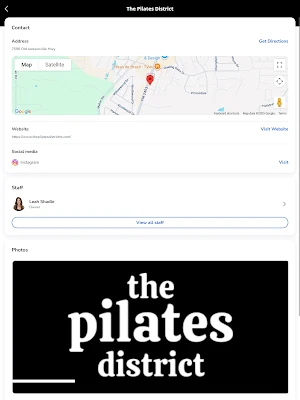 The Pilates District Screenshot 1