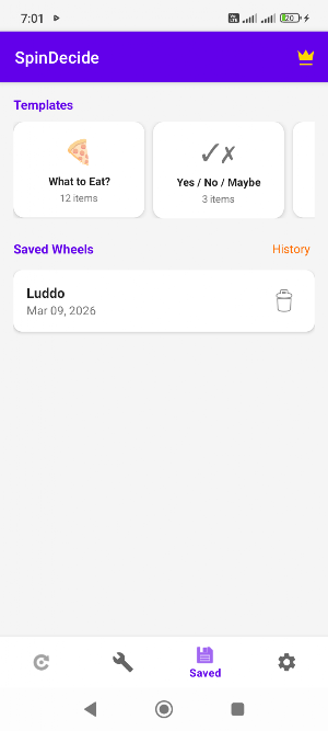 SpinDecide: Spin the Wheel Screenshot 2