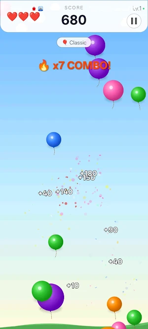 Balloon pop gym Screenshot 3