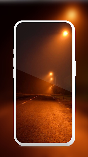 street lamp in fog wallpaper Screenshot 1