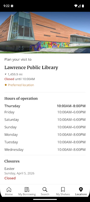 Lawrence Public Library Screenshot 0