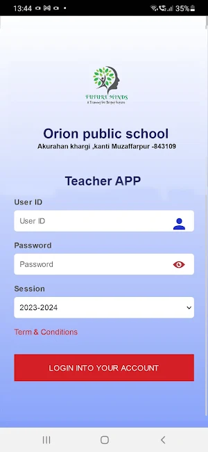 ORION PUBLIC SCHOOL TEACH APP Screenshot 0