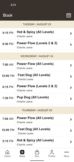 Up Dog Yoga Community Screenshot 1