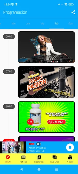 Pasion Tv Digital Screenshot 2