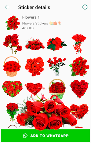 WAStickerApps Flowers stickers for WhatsApp 💐🌹🌷 Screenshot 1