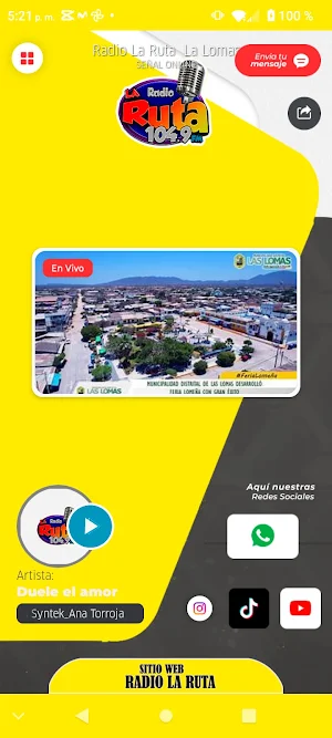 Radio La Ruta - Las Lomas Screenshot 1