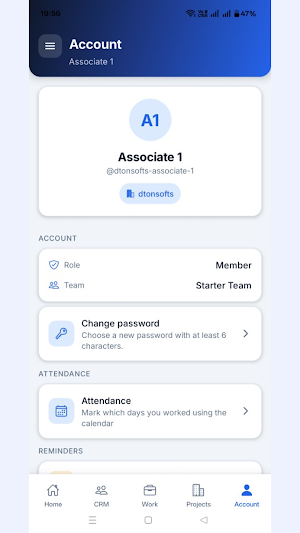 CRM app - Associate Screenshot 3