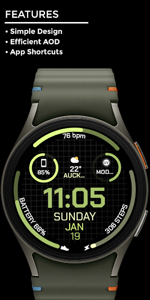 Night 82 - watch face Screenshot 1