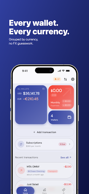 Focused Wallet: Money Manager Screenshot 1