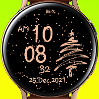 Rose gold snow watch
