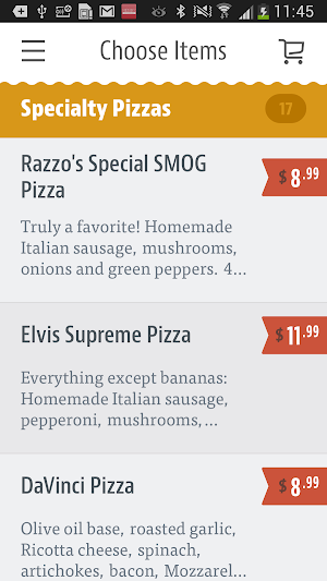 Razzo's Family Pizzeria Screenshot 2