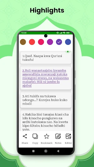 Swahili Quran Screenshot 3