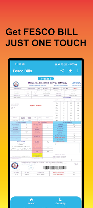 FESCO Bill Screenshot 3