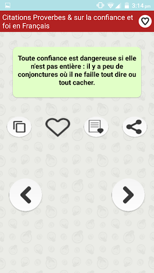 Citation Confiance Foi & Part Screenshot 0
