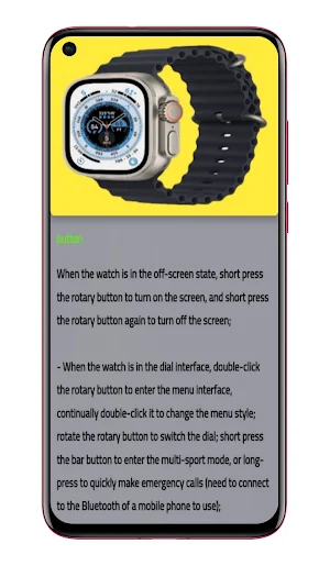 Smart watch Ultra 8 Guide Screenshot 1