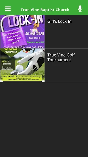 True Vine Baptist Church Screenshot 2