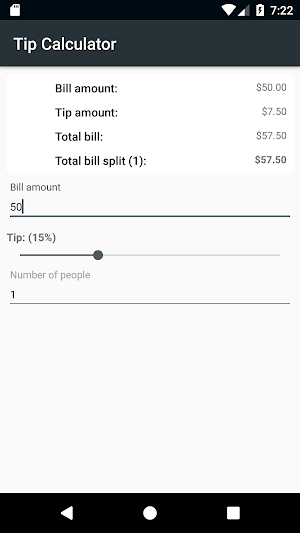 Tip Calculator Screenshot 2