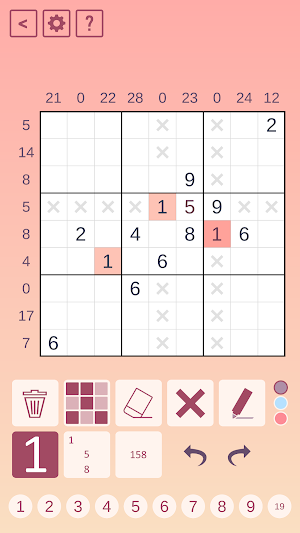 Sandwich Sudoku Screenshot 1