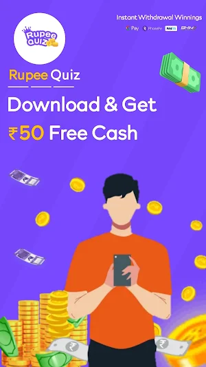 Rupee Quiz - Cash Earning Apps Screenshot 0