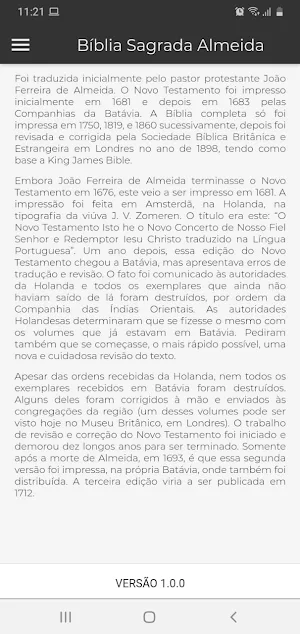 Bíblia Sagrada Almeida Atualizada - V2 Screenshot 0