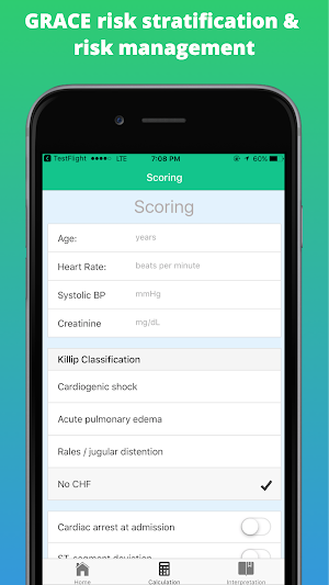 GRACE Score for Heart Attack: Risk Management Screenshot 1