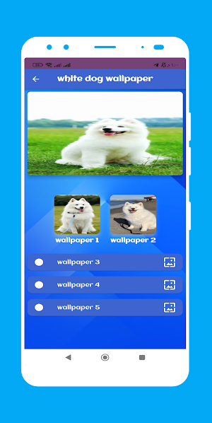 white dog wallpaper Screenshot 0
