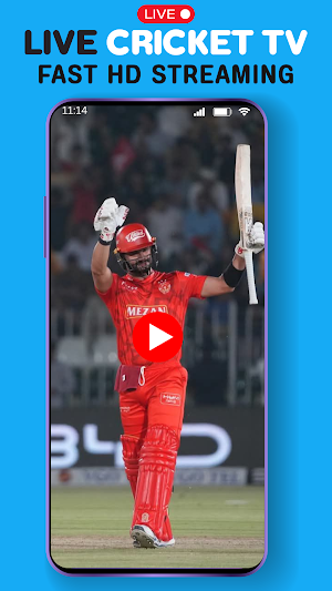 Live Cricket TV HD Streaming Screenshot 1