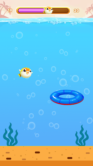 Funny Tap: Flappy Globefish Screenshot 2