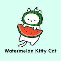 Cute Wallpaper Watermelon Kitty Cat Theme