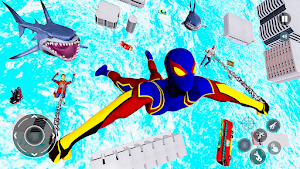 Rope Hero Spider Game Fighter Screenshot 1